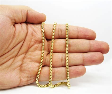 white gold box chain 22 inch|14k 22 inch gold chain.